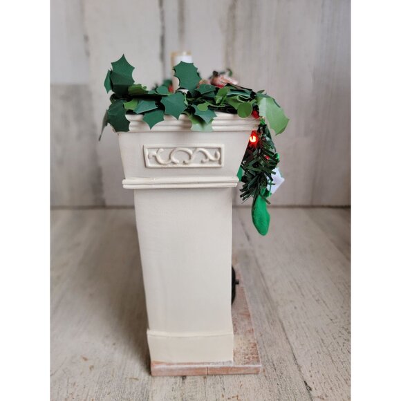 Dept 56 stockings fireplace 4049274 RARE light up Possible dreams clothtique Xma - Picture 7 of 9
